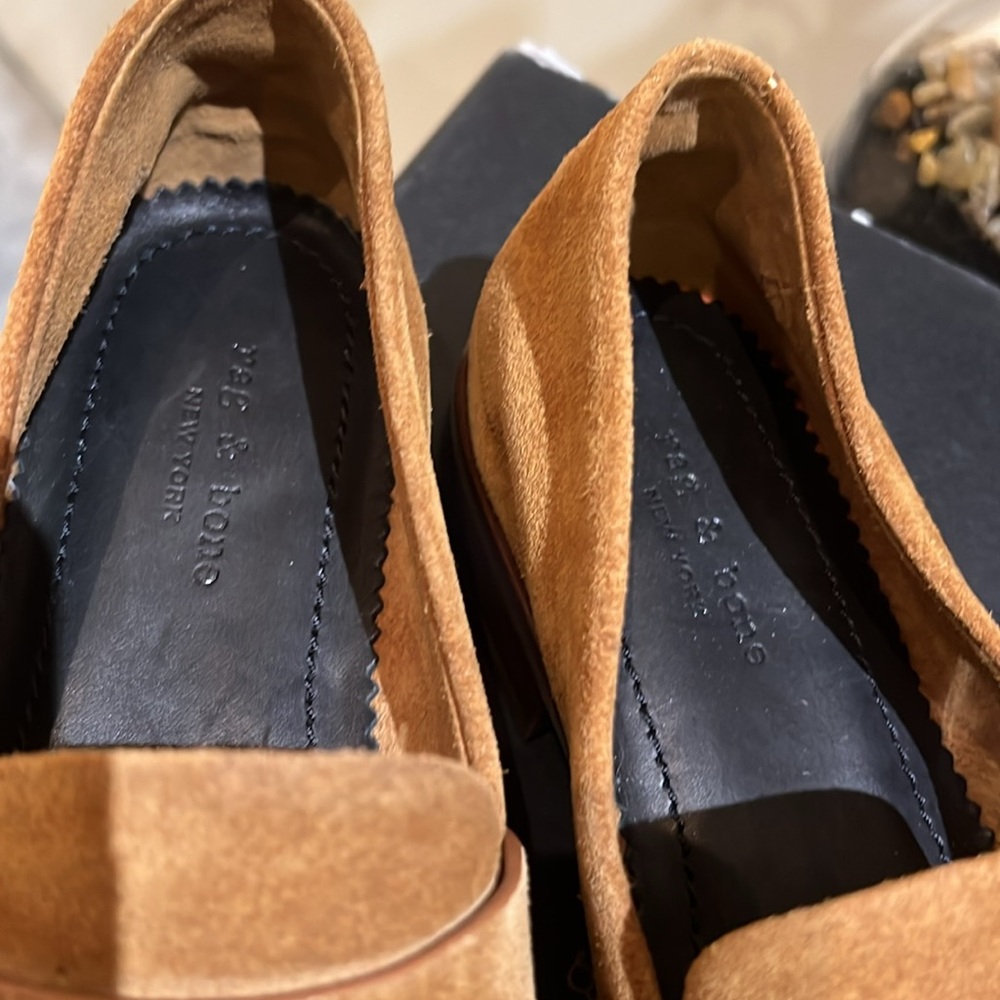 rag & bone Tobacco Suede Sid Loafers - Picture 4 of 4